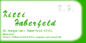 kitti haberfeld business card